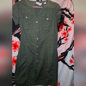 Dark Green Dress H&M LOGG size 8